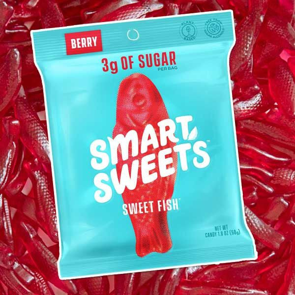 Smart Sweets Gummi Red Fish 1.8oz Bag