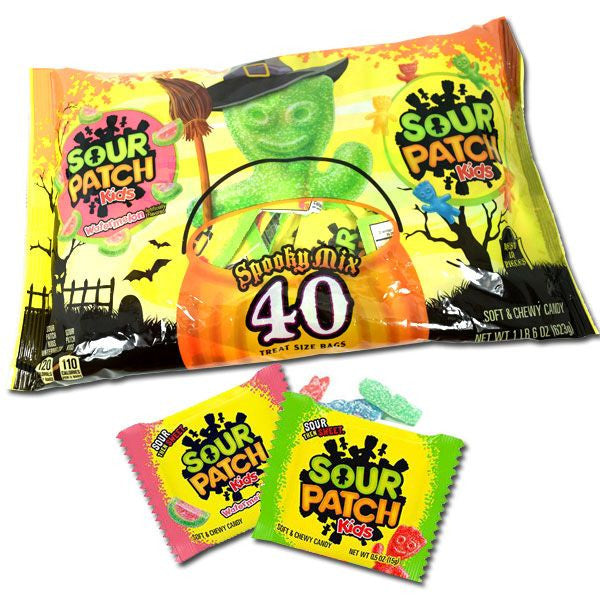 Sour Patch & Sour Watermelon Snack Size 40 Count