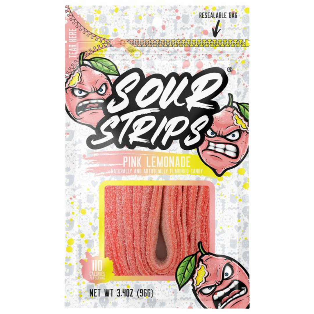 Candy Stripper - ピカ　3/1まで Sour Strips Pink Lemonade - 3.4oz – Blair Candy Company
