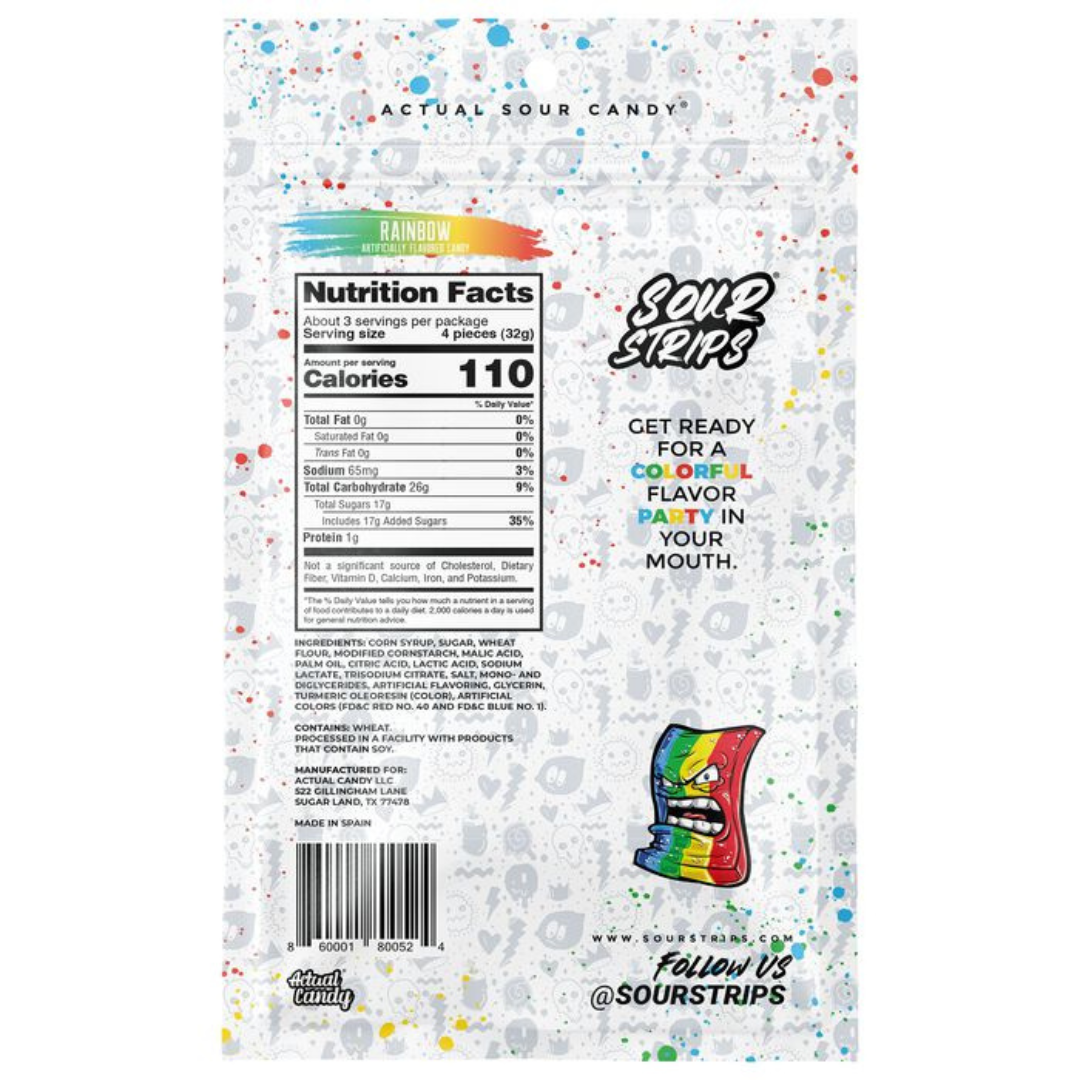 Sour Strips Rainbow - 3.4oz