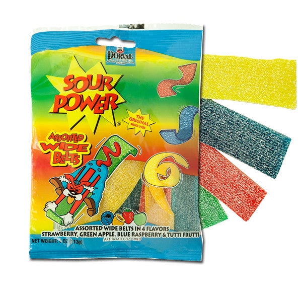 Sour Power Wide Belts candies assorted Dorval