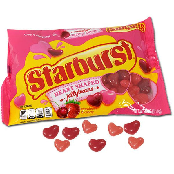 Starburst Strawberry/Cherry Hearts Jelly Beans 11oz