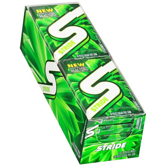 Stride Sugar Free Gum 10ct - Spearmint