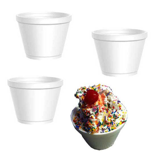 Styrofoam Squat Cup 12oz 25 Count