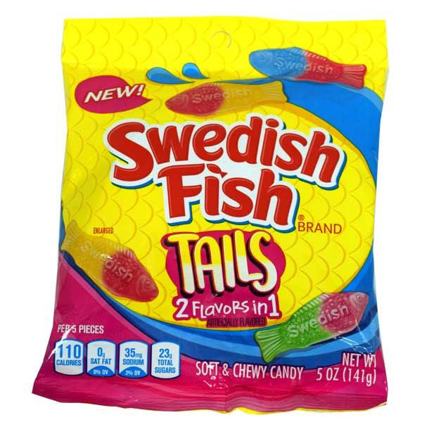 Swedish Fish Big Tails 5oz Assorted