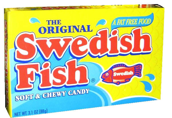 Swedish Red Gummy Fish 3.1oz Box