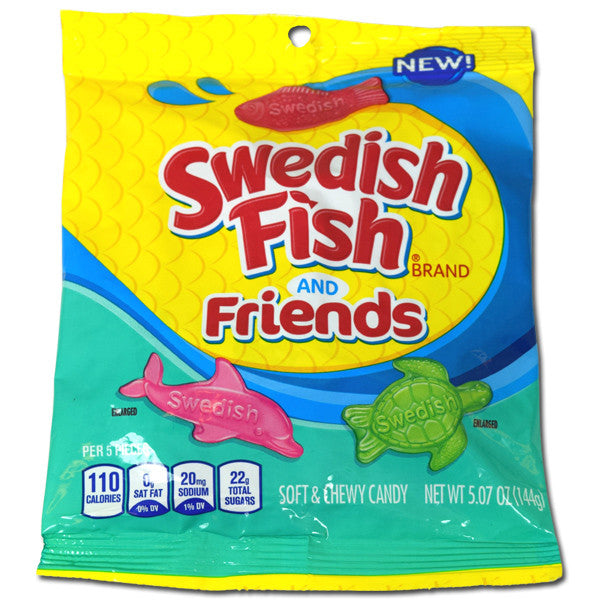 Swedish Red Fish & Friends Gummi candy