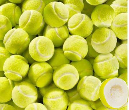 Tennis Ball Bubble Gum Balls 100 Count