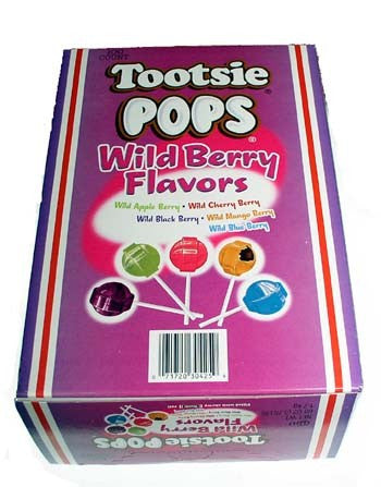 Tootsie Pop Wild Berry Lollipops - 100ct