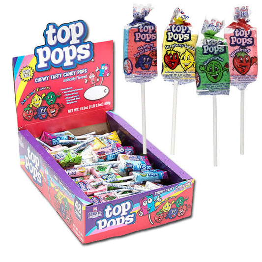 Top Pop Assorted Taffy Lollipops