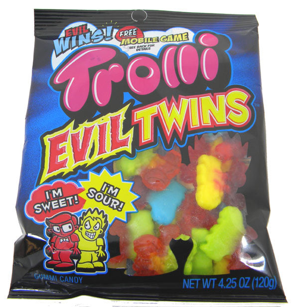 Trolli Evil Twins Gummy Candies 4.25oz Bag