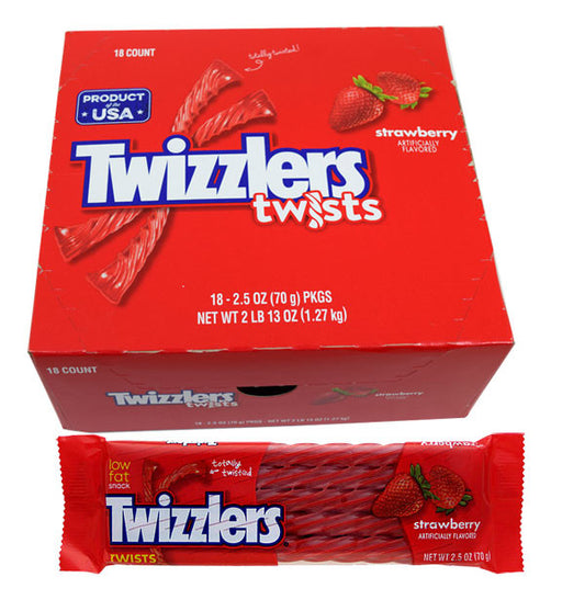 Twizzlers Licorice Strawberry Twists 18 Count