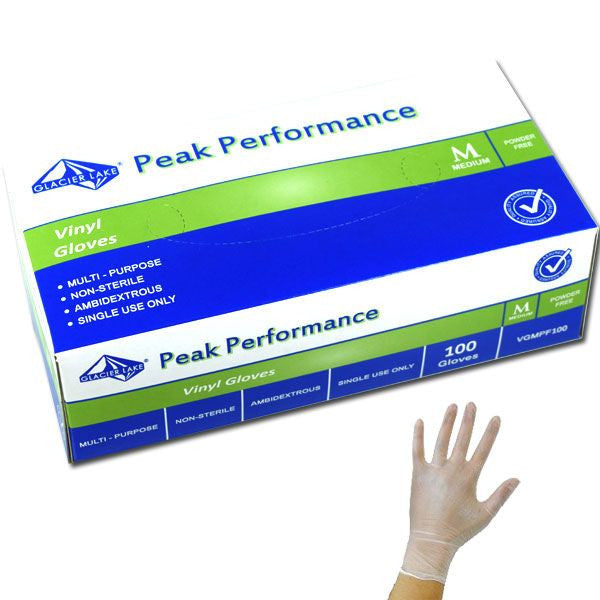 Vinyl Disposable Gloves Powder Free Medium 100 Count