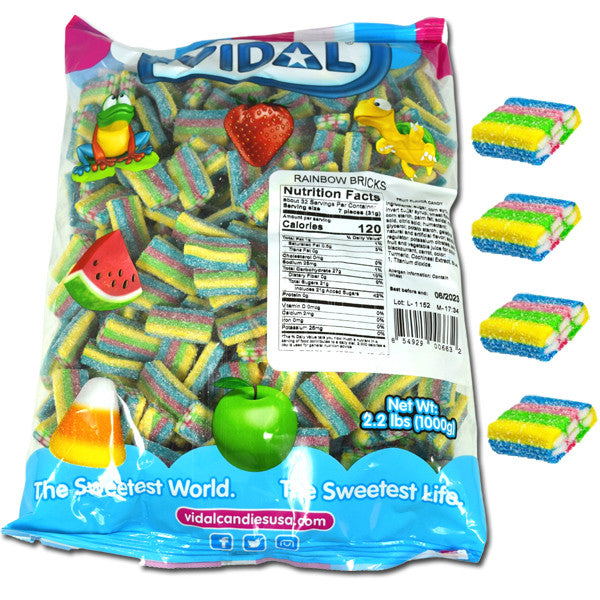 Vidal Rainbow Licorice Bricks