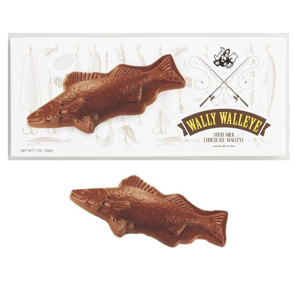 Wally Walleye Chocolate Fish 7oz