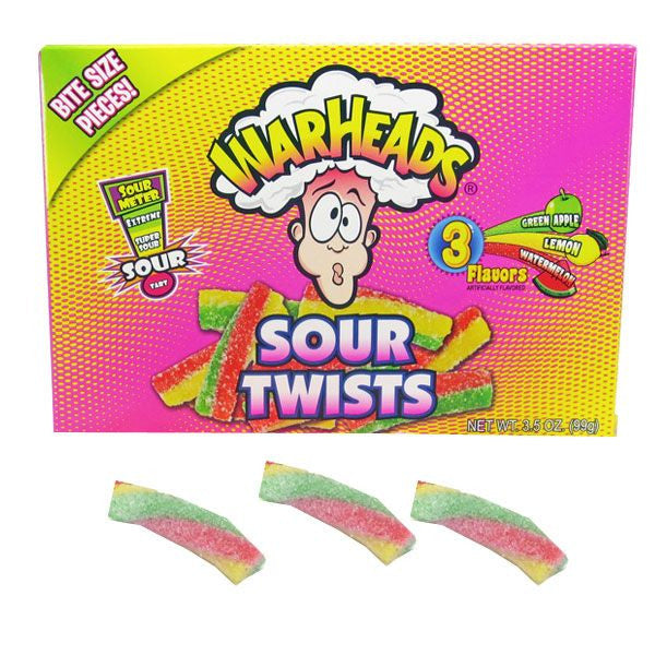 Warheads Sour Twists 3.5oz Box
