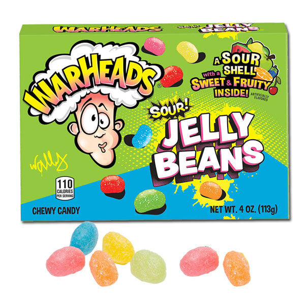 warheads sour jelly beans candy