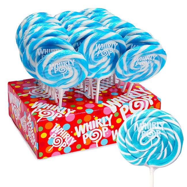 Whirly Pops Lite Blue & White 24 Count Adams & Brooks