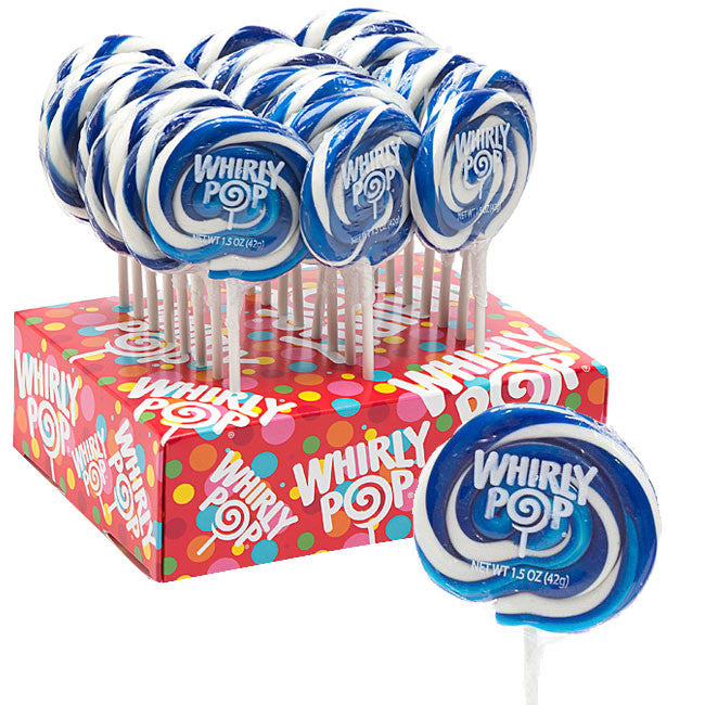 Whirly Pops Royal Blue & White 24 Count Adams & Brooks