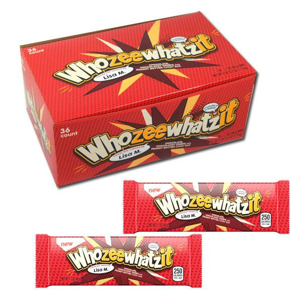 Whozeewhatzit Candy Bars 36 Count