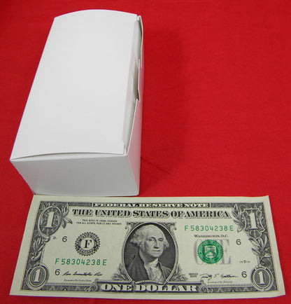1/2lb White Empty Candy Boxes - 25ct
