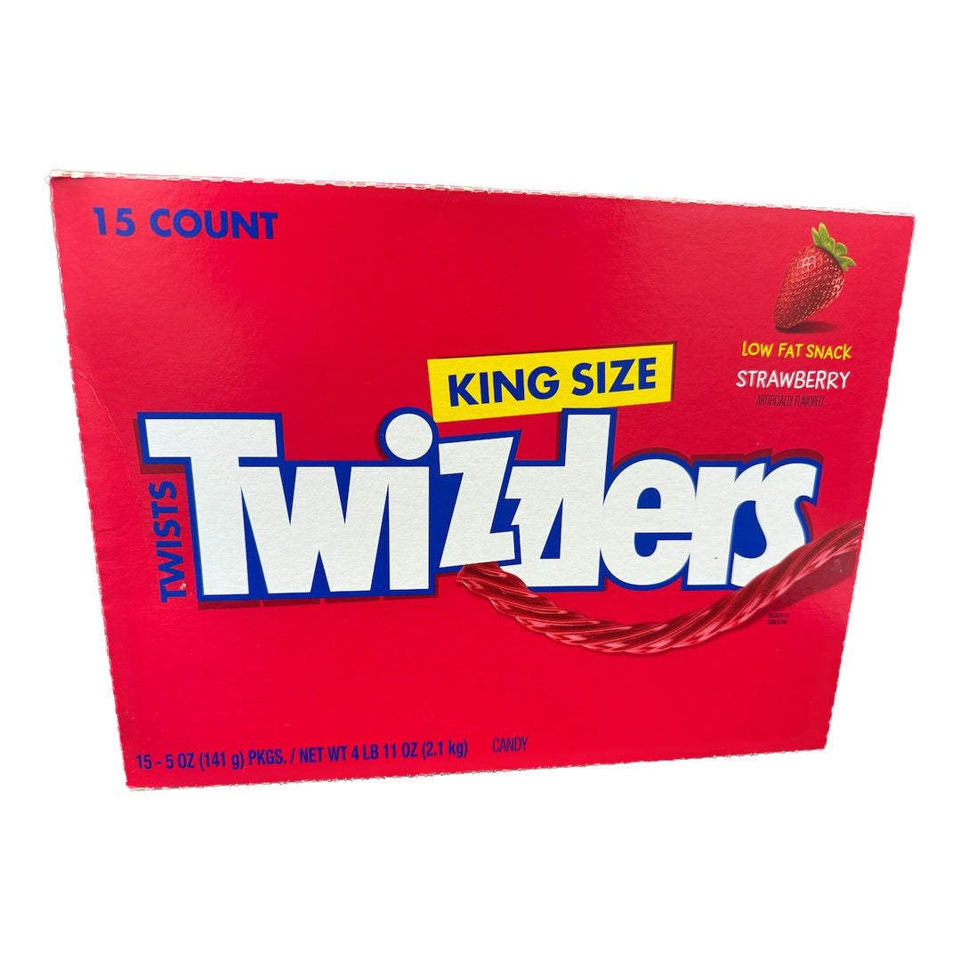 Twizzlers Strawberry Twists King Size - 5oz / 12ct