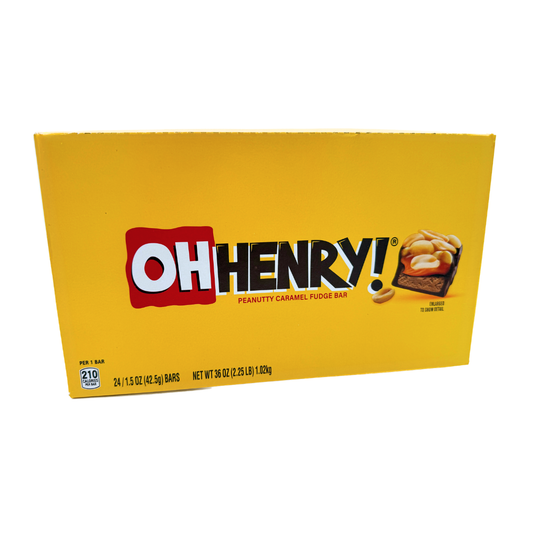 Oh Henry! Peanutty Caramel Fudge Bar - 1.5oz / 24ct