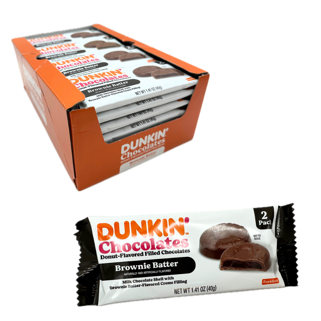 Dunkin' Brownie Batter Donut-Flavored Filled Chocolates - 1.41oz / 28ct
