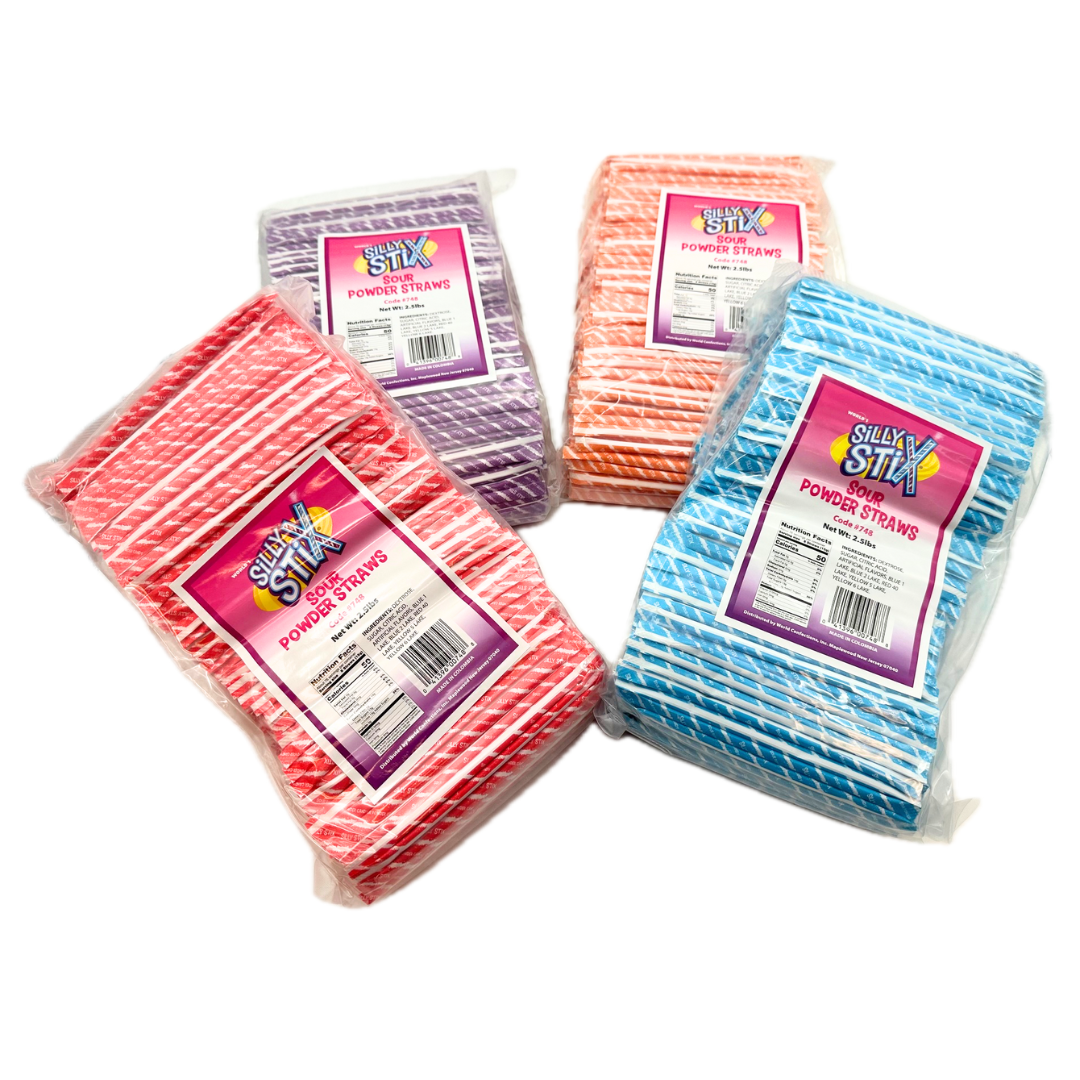 Silly Straws Four Flavor Case - 10lbs