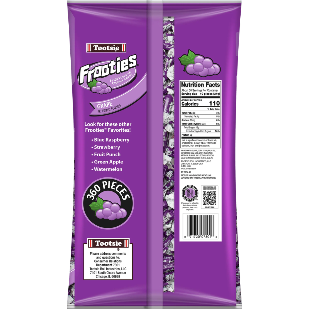 Grape Tootsie Frooties - 360ct
