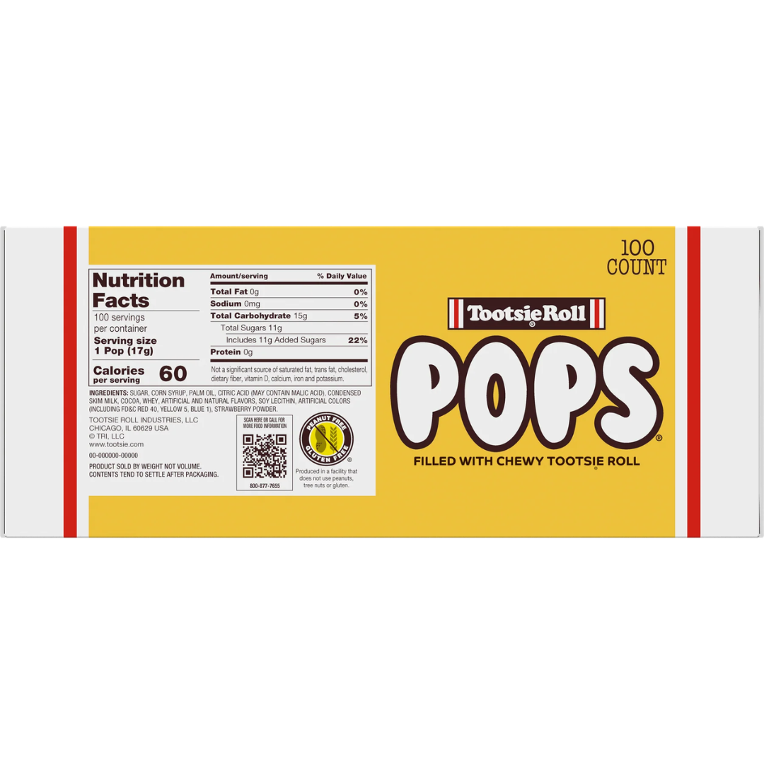 Assorted Tootsie Roll Pops - 100ct