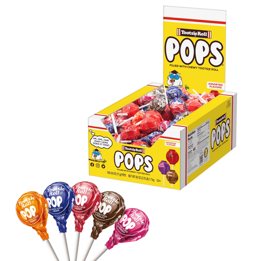 Assorted Tootsie Roll Pops - 100ct