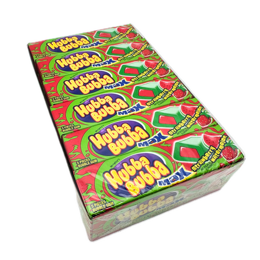 HUBBA BUBBA Max Strawberry Watermelon Gum - 5pc / 18ct