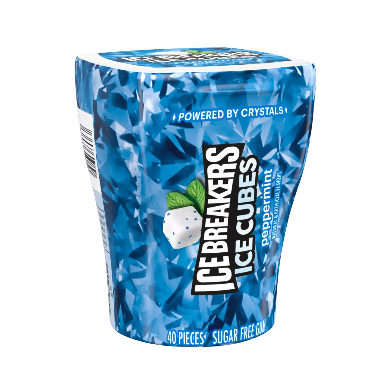 ICE BREAKERS Ice Cubes Peppermint Sugarfree Gum - 40pc / 3.24oz
