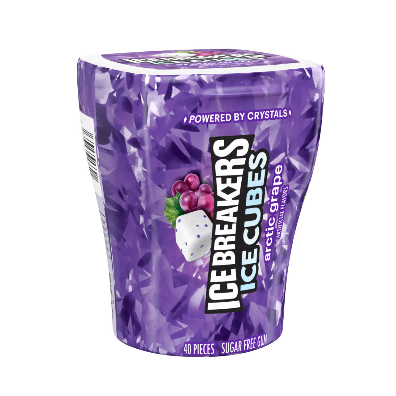 ICE BREAKERS Ice Cubes Artic Grape Sugarfree Gum - 40pc / 3.24oz