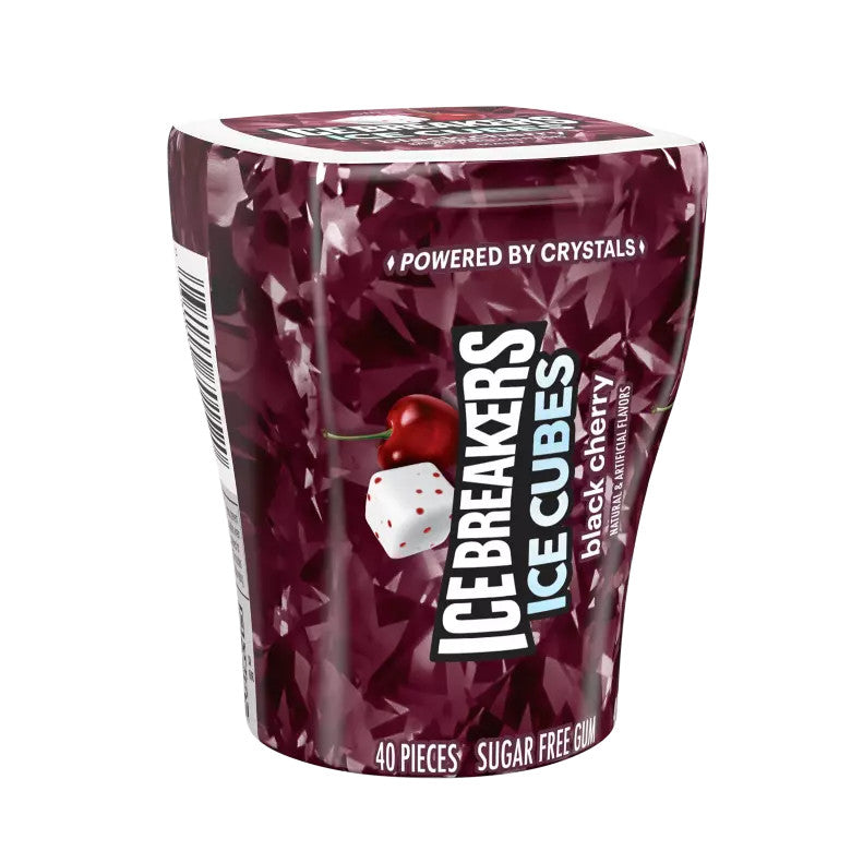 ICE BREAKERS Ice Cubes Black Cherry Sugarfree Gum - 40pc / 3.24oz