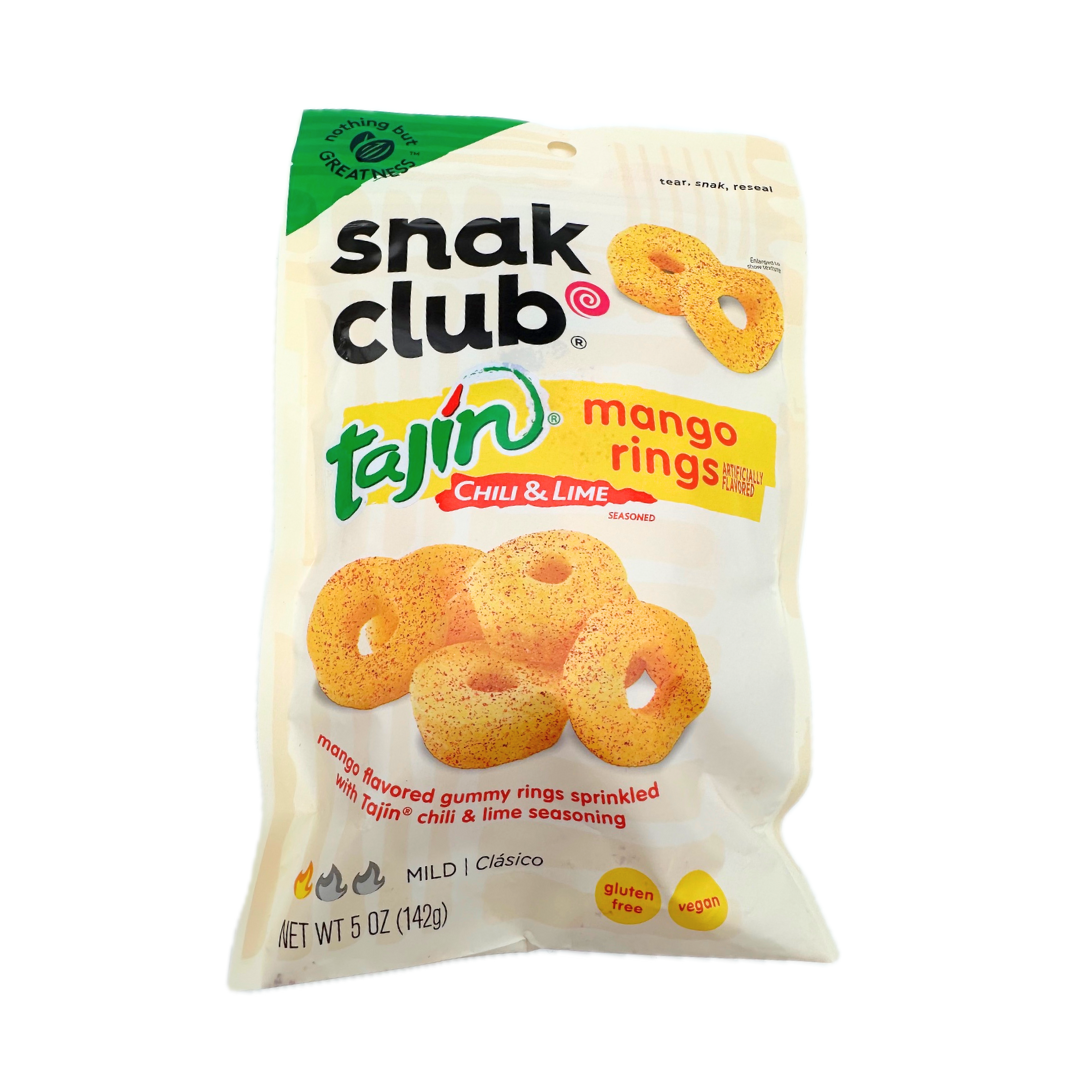 Snak Club Tajin Gummy Mango Rings - 5oz