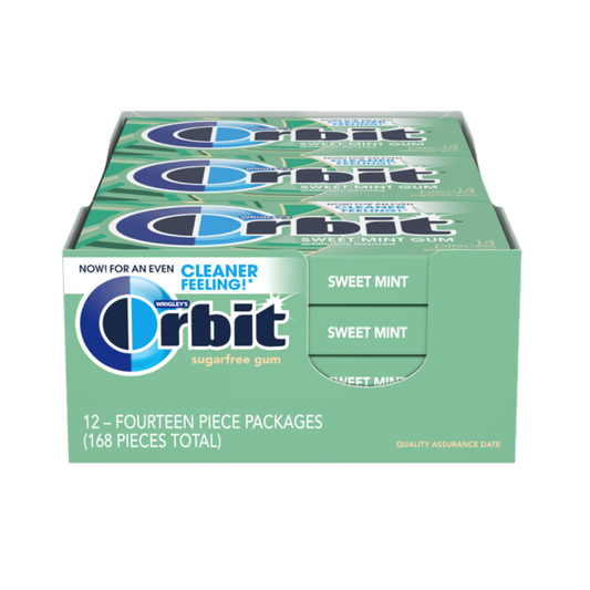 ORBIT Sweet Mint Sugarfree Gum - 14pc / 12ct