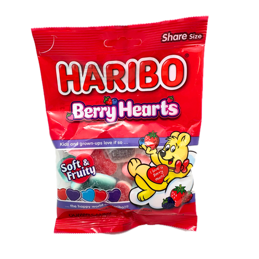 Haribo Berry Hearts - 3.1oz
