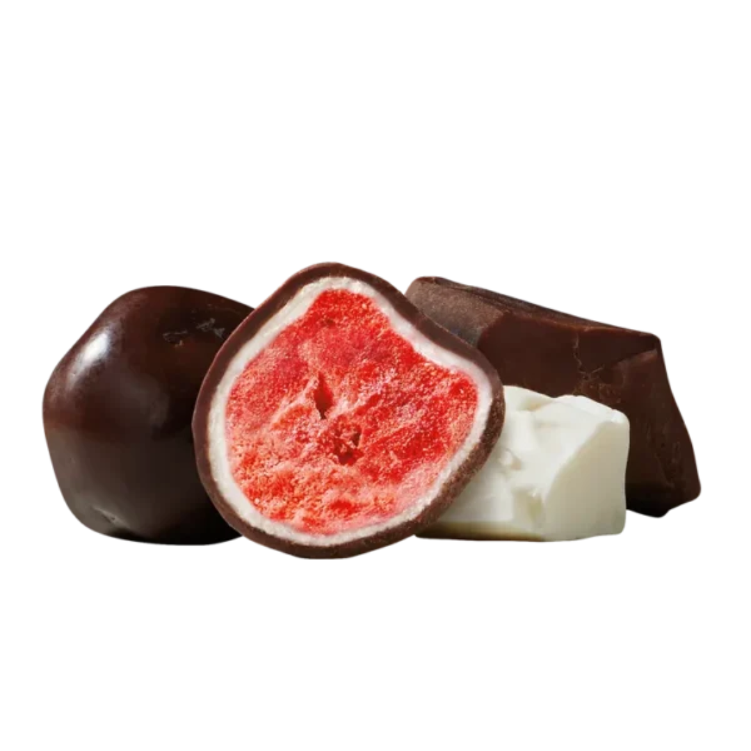Tru Fru Freeze-Dried Fresh Strawberries with White & Dark Chocolate - 3.4oz