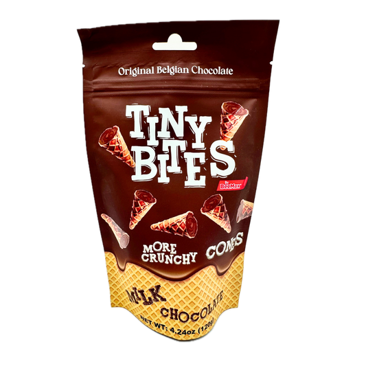 Tiny Bites Mini Waffle Cones with Milk Chocolate - 4.24oz