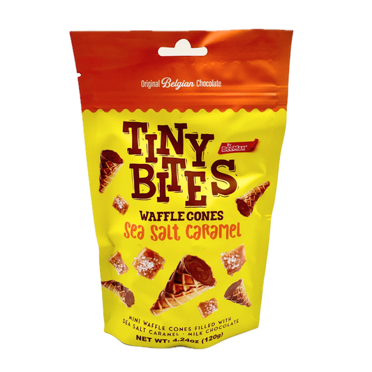 Tiny Bites Mini Sea Salt Caramel Waffle Cones - 4.24oz