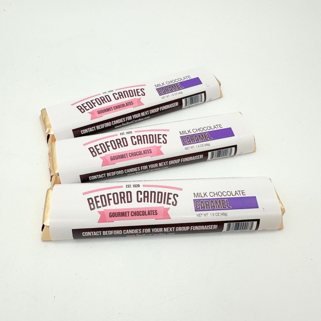 Bedford Candies Milk Chocolate Caramel Bars - 1.6oz / 30ct