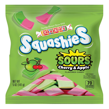 Smarties Squashies Cherry & Apple Sours - 5oz