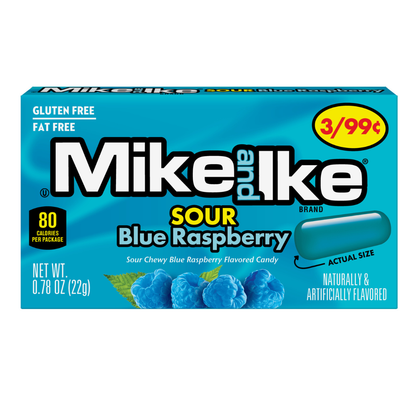 Mike and Ike Sour Blue Raspberry - 0.78oz / 24