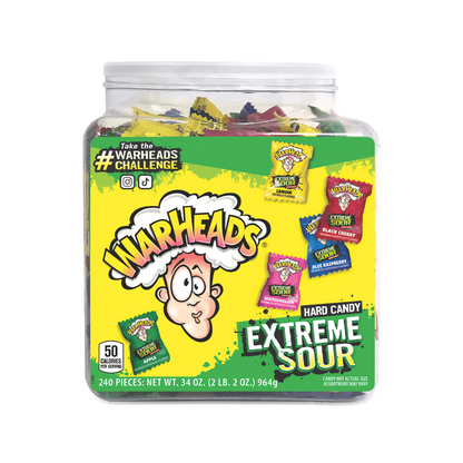 Warheads Extreme Sour Hard Candy - 240 ct