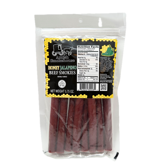 Amish Smokehouse Honey Jalapeno Beef Smokies - 5.75oz