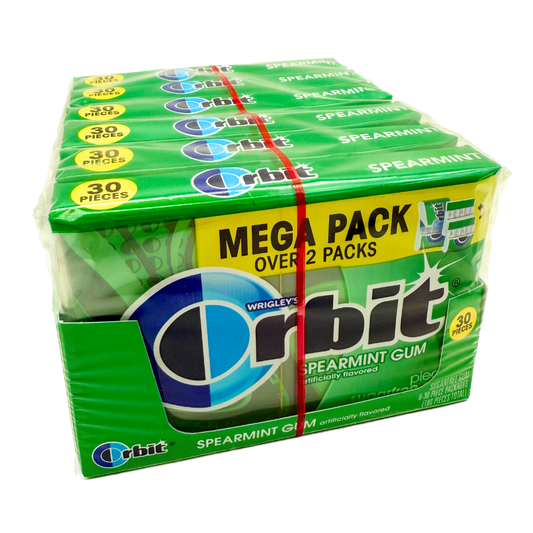 Orbit Spearmit Sugarfree Gum Mega Pack - 30pc / 6ct