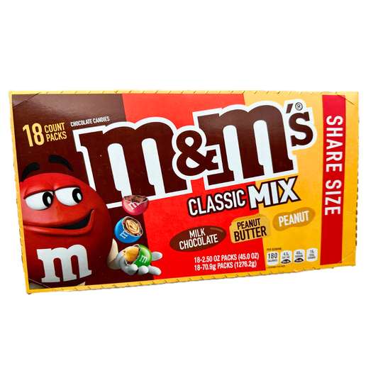 M&M's Classic Mix Share Size - 2.5oz / 18ct