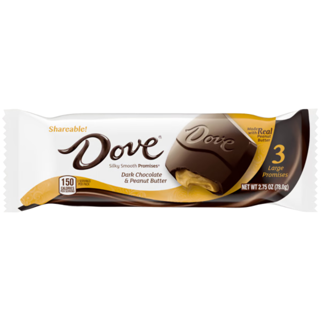 Dove Large Promises Dark Chocolate and Peanut Butter - 2.75oz / 20ct